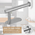 JOPOFI Toilet Paper Holder - Adhesive Toilet Paper Holder - Matte Black