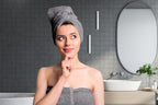 Tens Towels 4 Piece Extra Large Bath Towels 30 x 60 Inches, Dark Grey