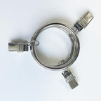 40 Pack Metal Curtain Rings with Clips, 1.5 in ID, Gold