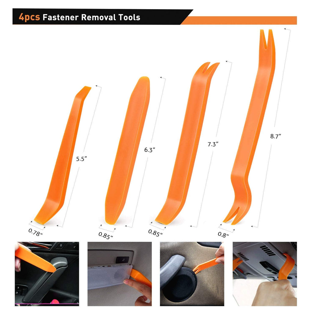 GOOACC 238Pcs Auto Trim Removal Tool and Push Pin Retainer Clip Set