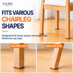 VIUME 24 Pcs Chair Leg Floor Protectors for Hardwood Floors Round