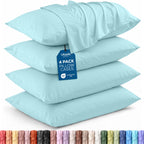 Pillow Covers Standard Set of 4, Soft and Comfy Pillow Cases, Purple