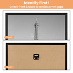 upsimples 12x16 Poster Frame, Easy Slide-In Assembly, White, 3 Pack