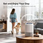 VOOPNU Air Purifiers for Bedroom, High Efficiency Filter, 1076 Ft², Black
