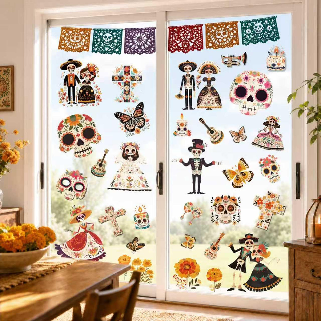 Christmas Window Clings for Glass Windows, Stickers for Window Decorations