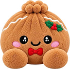 Plush Stuffed Dumpling Squishies, 3.94" Big Rainbow Squishes with Steamer