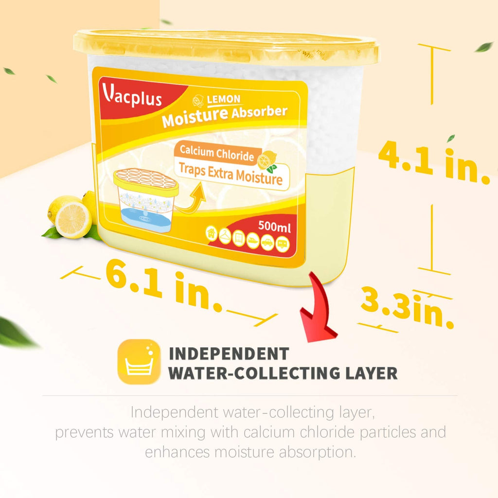 Vacplus Moisture Absorber, 10.5 OZ, Strong Absorption, Fragrance Free