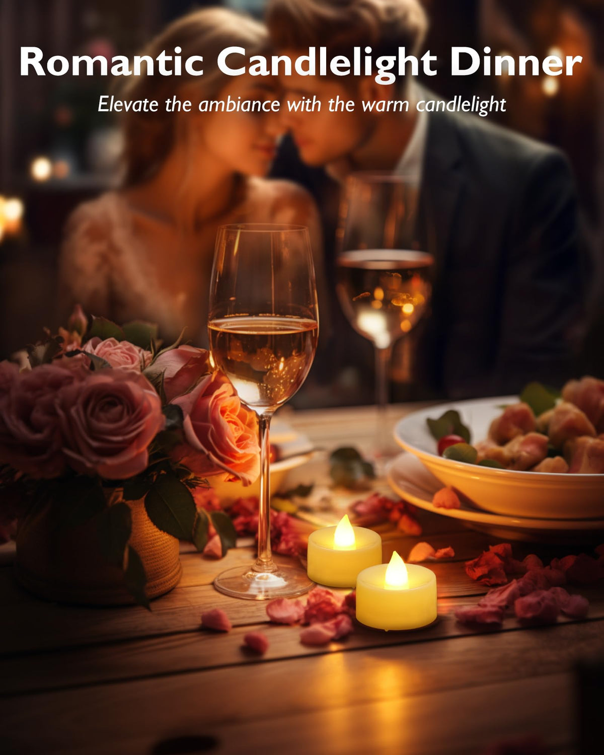 Homemory 24-Pack Remote Flameless LED Battery Tea Light Candles, 400+Hrs