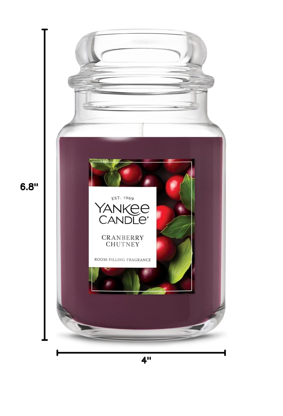 Yankee Candle Macintosh Scented Candle, 22oz Large Jar