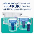 PUR PLUS Water Pitcher Replacement Filter with Lead Reduction (3 Pack), Blue – Compatible with all PUR Pitcher and Dispenser Filtration Systems