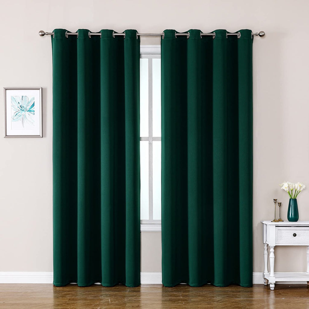 ChrisDowa Small Blackout Curtains for Kitchen and Bedroom 24 Inches Long