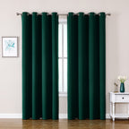 ChrisDowa Small Blackout Curtains for Kitchen and Bedroom 24 Inches Long