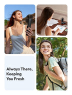 Aecooly Slim Portable Fan, Thin Handheld Fan, USB Rechargeable