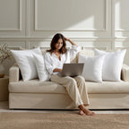 MIULEE 14x14 Pillow Inserts 4 Pack, 100% Virgin Fiber Filling Throw Pillows