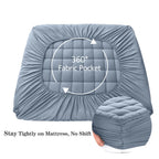 EASELAND King Size Mattress Pad Cotton Pillow Top Mattress Topper White
