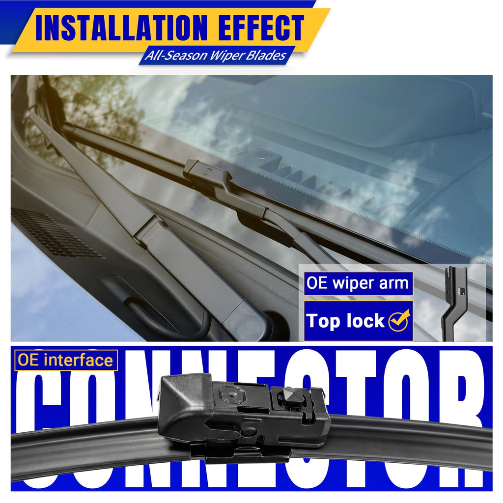 3 Wipers Fits Subaru Forester 2012-2018 Outback 2015-2019 Wiper Blades