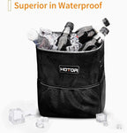 HOTOR Car Trash Can, Leakproof Car Organizer, 2-Gallon, Brown