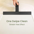 dancemoon JustHang Shower Squeegee with Built-in Hook, 10-Inch Black