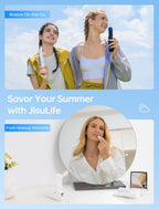 JISULIFE 3 IN 1 Portable Fan with Power Bank & Flashlight Featured
