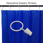 40 Pack Metal Curtain Rings with Clips, 1.5 in ID, Gold