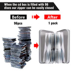Siveit CD DVD Cases 96 Capacity Disc Storage Binder for Car(Black)