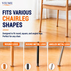 VIUME 24 Pcs Chair Leg Floor Protectors for Hardwood Floors Round