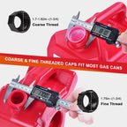 Gas Can Spout Replacement Kit, Gas Can Nozzle Replacement (2 Kits-Yellow)
