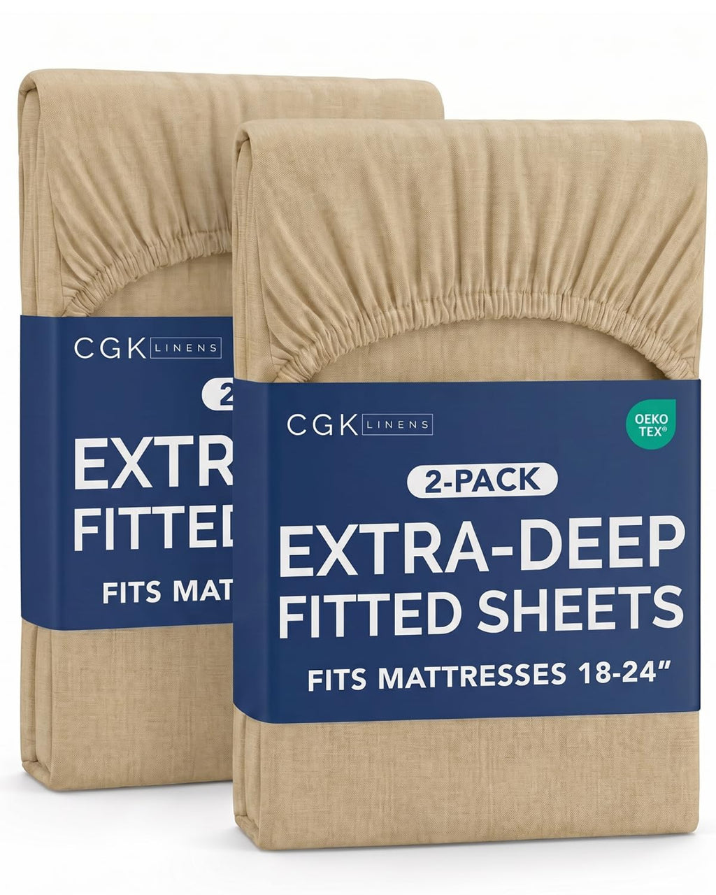 CGK Extra Deep Queen Single Fitted Sheet Only - Dark Grey