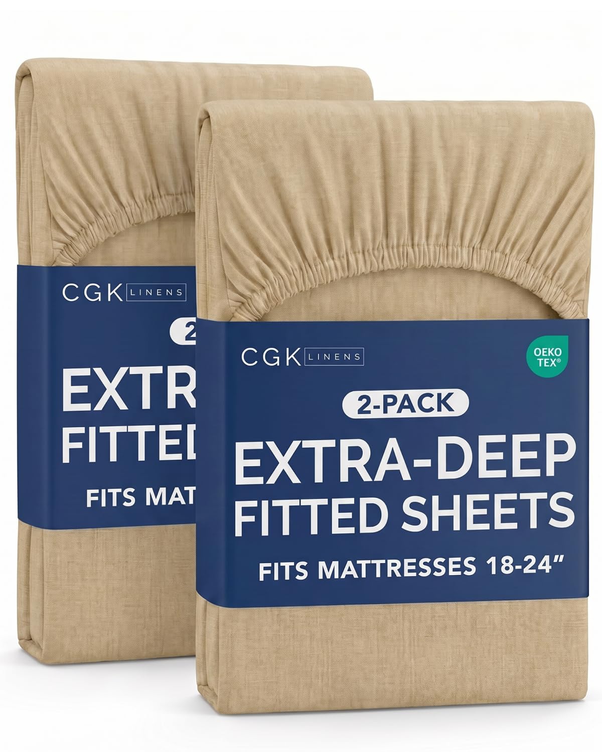 CGK Extra Deep Queen Single Fitted Sheet Only - Dark Grey