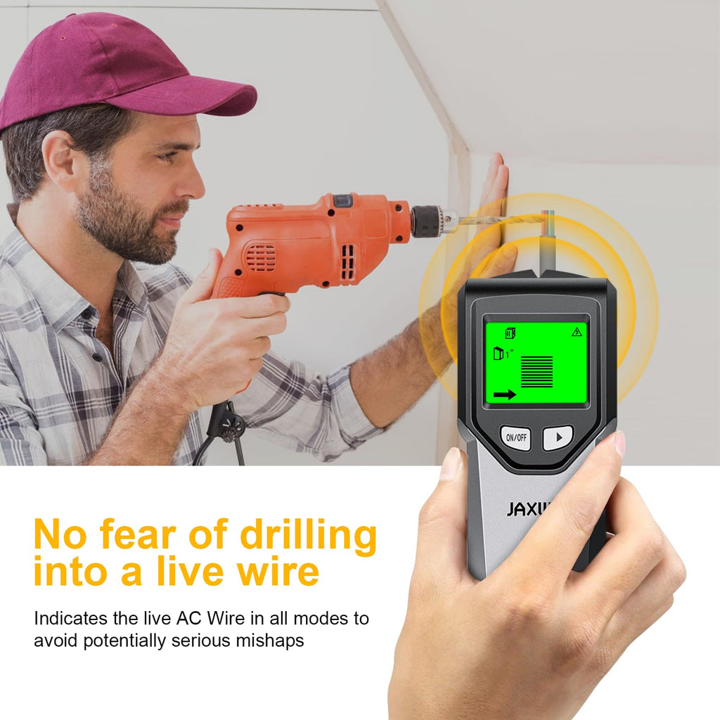 Stud Finder, Upgranded Wood and Metal Stud Detector, Live Wire Detection