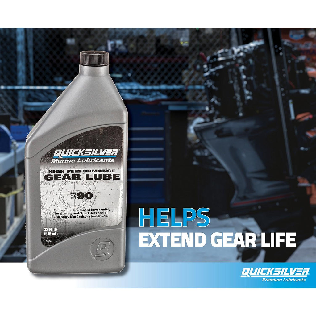 Quicksilver SAE 90 High Performance Gear Lube, 32 oz