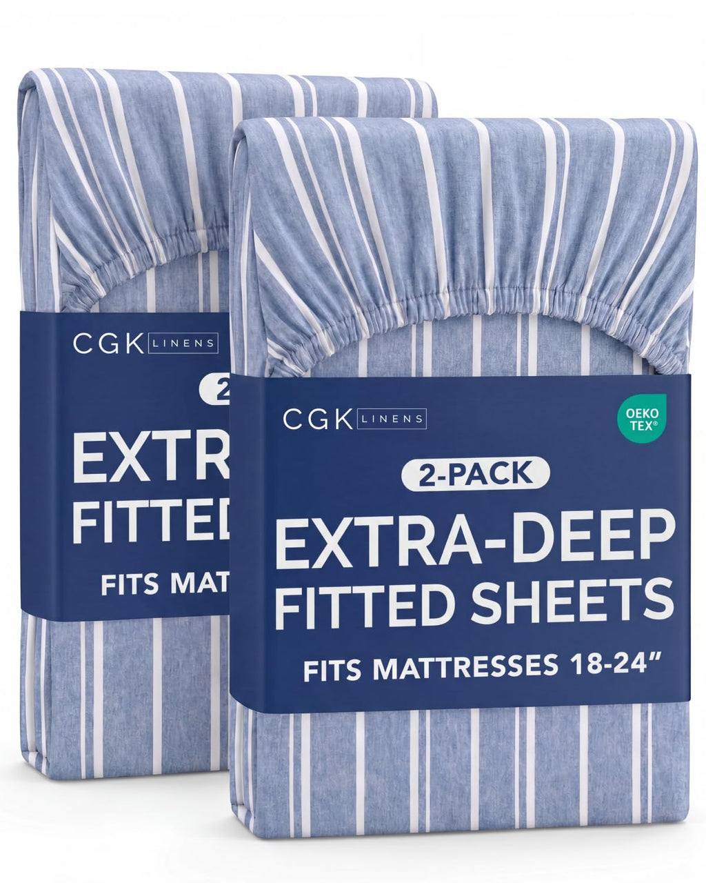CGK Extra Deep Queen Single Fitted Sheet Only - Dark Grey