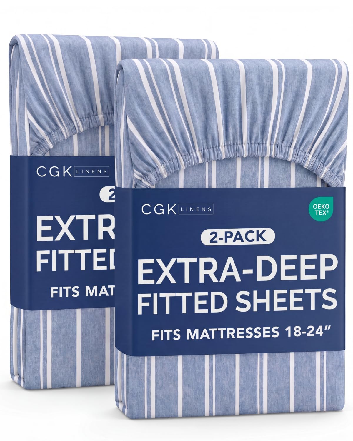 CGK Extra Deep Queen Single Fitted Sheet Only - Dark Grey