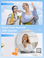 JISULIFE 3 IN 1 Portable Fan with Power Bank & Flashlight Featured