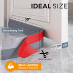Grotheory 2 Pack Door Draft Stopper, Door Sweep, Weather Stripping Seal