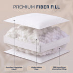 Utopia Bedding Gusset Bed Pillow, Hotel Pillows Queen Size Set of 2, White