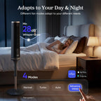 Levoit Tower Fan for Bedroom, 20dB Quiet Desk Fan, Easy to Carry & Plug-in