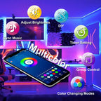 DAYBETTER LED Strip Lights 110ft RGB Music Sync Smart App Control 1 Roll