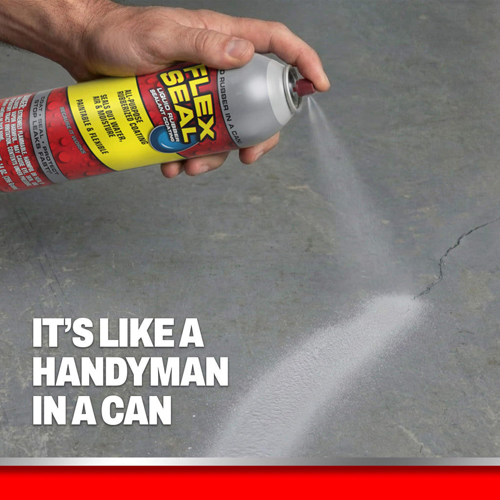 Flex Seal Spray Rubber Sealant Coating, Waterproof, Clear, 17 oz, 2-Pack