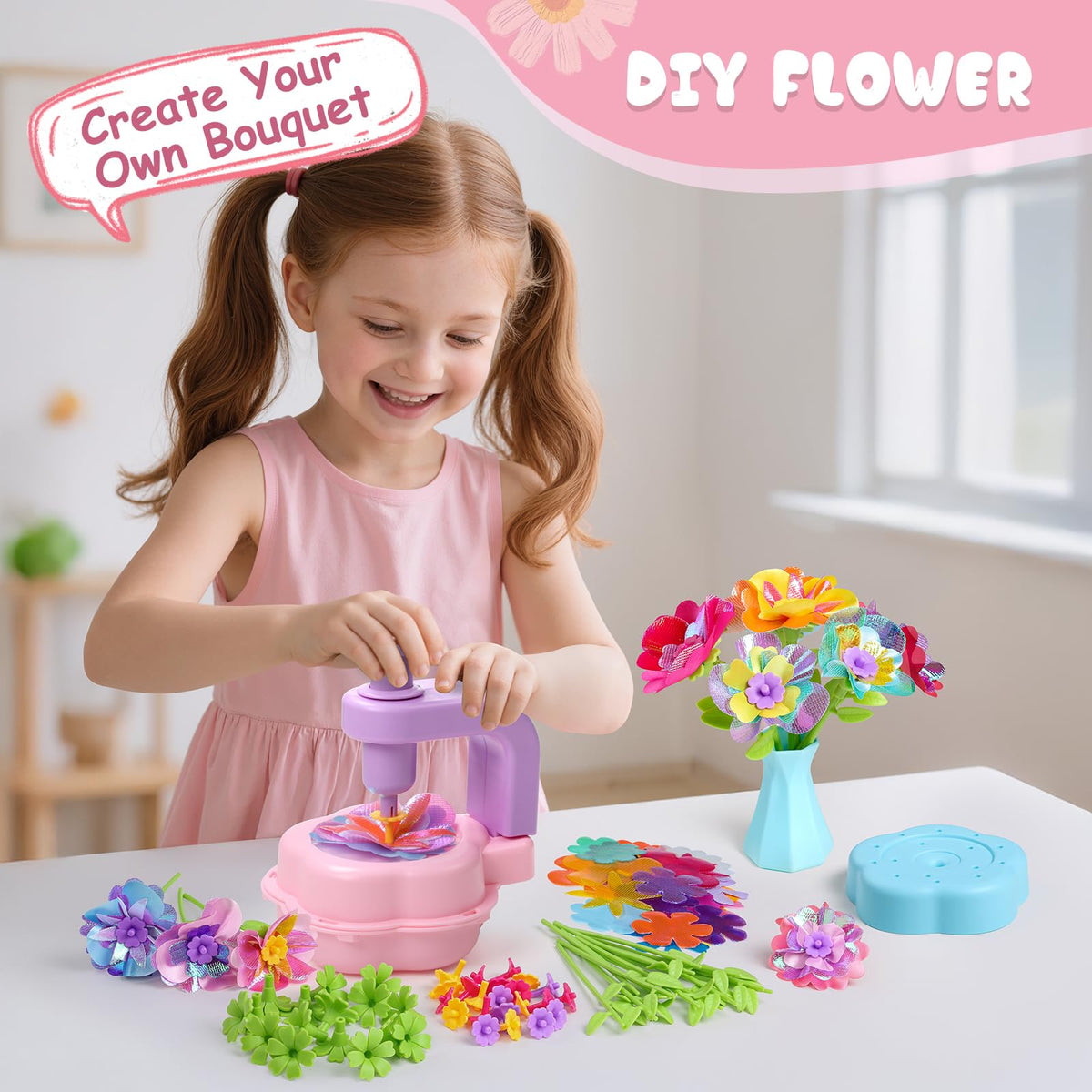Scvcid Arts and Crafts for Girls Aged 3-12, Includes Extra Accessory Set