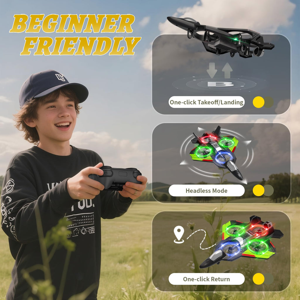 4DRC RC Planes Remote Control Airplanes for Kids,Halloween,2Batteries