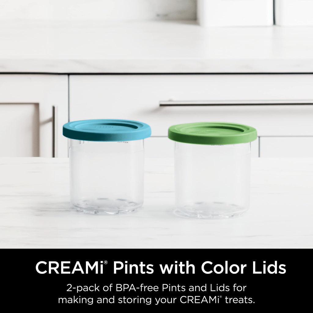 Ninja® CREAMi® Original Pints 4 Pack with Storage Lids, XSKPLD4BCD