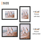 upsimples 8x10 Picture Frames, Gallery Wall Frames Set of 5, Black