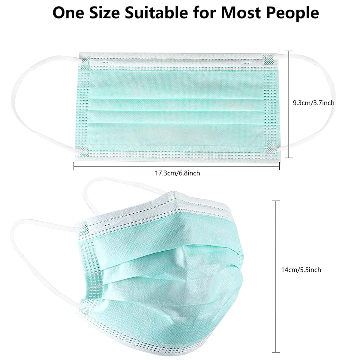 akgk KN95 Face Mask 50 PCS, Breathable Protection Masks, 5-Ply KN95 Black Masks, Cup Dust Safety Masks