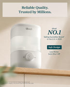 Levoit Top Fill Humidifiers for Bedroom, 2.5L Tank for Large Room, 25dB