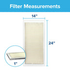 Filtrete 18x24x1 Air Filter, MERV 5, MPR 300, 6 HVAC Filters
