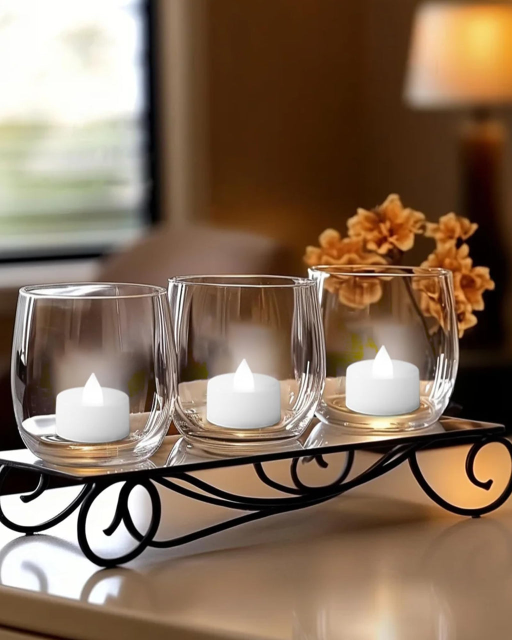 Homemory 24-Pack Remote Flameless LED Battery Tea Light Candles, 400+Hrs