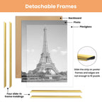 upsimples 12x16 Poster Frame, Easy Slide-In Assembly, White, 3 Pack