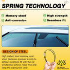 AUTOBOO 26" and 18" Windshield Wipers Blades (Pack Of 2)