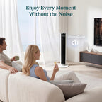 Levoit Tower Fan for Bedroom, 20dB Quiet Desk Fan, Easy to Carry & Plug-in